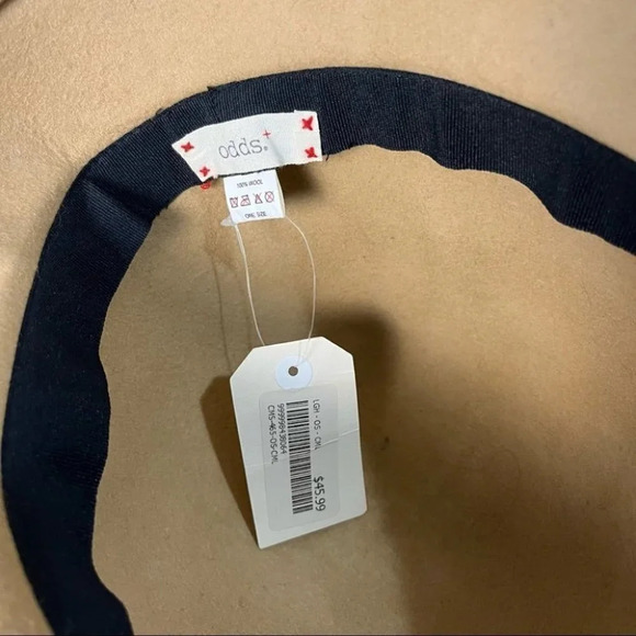 Odds tan wool hat OS - Picture 3 of 4